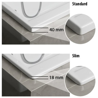 Asymetrická vaňa Polysan VIVA L SLIM 80x175 cm akrylát ľavá 70119S