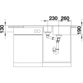 Blanco METRA 6 SF 519114 drez s odkvapom, obojstranný aluminium drez do roviny