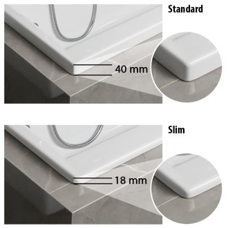 Asymetrická vaňa Polysan ANDRA R SLIM 90x170 cm akrylát pravá 81511S