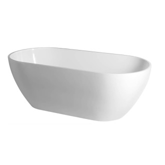 Voľne stojaca vaňa Polysan Reduta 150x75 cm liaty mramor ľavá aj pravá 72843