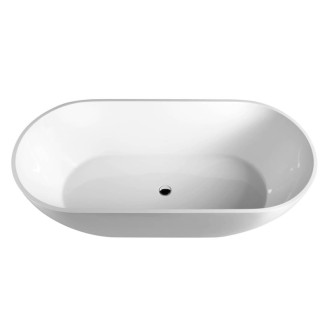Voľne stojaca vaňa Polysan Reduta 150x75 cm liaty mramor ľavá aj pravá 72843