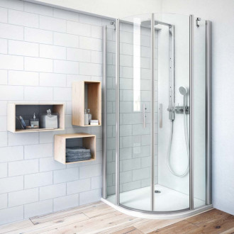 Sprchovací kút štvrťkruh 90x90 cm Roth Tower Line 738-9000000-00-02