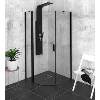 Sprchovací kút štvrťkruh 90x90 cm Polysan Zoom ZL2615BL