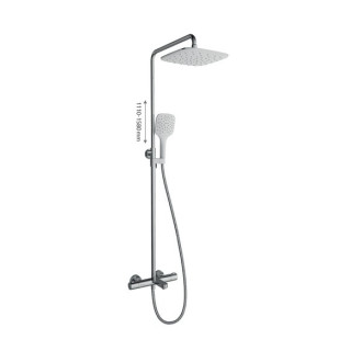 Ravak TE 092.00/150 Sprch. stĺp vaňový Termo 300, s termostat. bat. a sprch.setom X070098