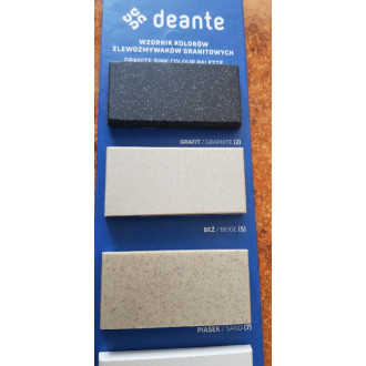 DEANTE PIVA ZQI_7203 Dvojdrez s odkvapom, granit piesok