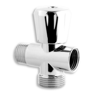 Práčkový ventil pod stojančekovú batériu 1/2"x1/2"x3/4"