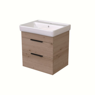 BENU SZZ2 60 spodná skrinka 2-zásuvková KARAMEL/KARAMEL vrátane umývadla Q 60 T07