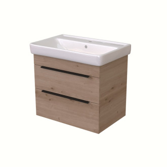 BENU SZZ2 70 spodná skrinka 2-zásuvková KARAMEL/KARAMEL vrátane umývadla Q 70 T07