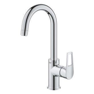 Vysoká umývadlová batéria Grohe BauLoop s clic-clacom chróm 23891001