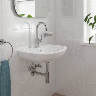 Vysoká umývadlová batéria Grohe BauLoop s clic-clacom chróm 23891001