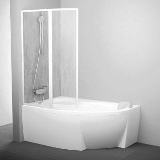 Vaňová zástena Ravak Supernova 150x170 cm biela 76LB010041
