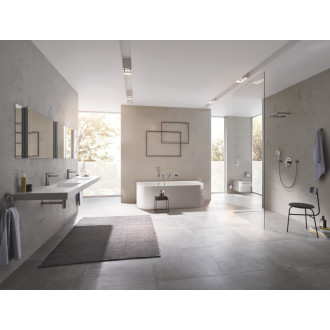 Umývadlová batéria Grohe Lineare s výpustom kartáčovaný Hard Graphite 32114AL1
