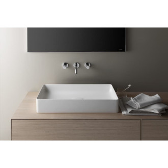 Umývadlo na dosku Laufen Living City 60x34 cm bez otvoru pre batériu, bez prepadu H8114344001121