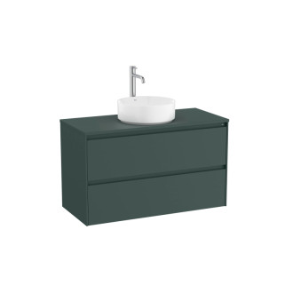 Kúpeľňová skrinka pod umývadlo Roca ONA 99,4x58,3x45,7 cm zelená mat ONADESK1002ZZM