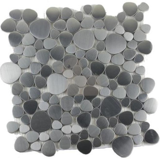 Premium Mosaic mozaika nerezová okruhliaky 30x30 cm MOSNRZ