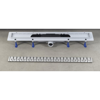 Sprchový žľab Polysan KLAVER 91 cm plast nerez 73741