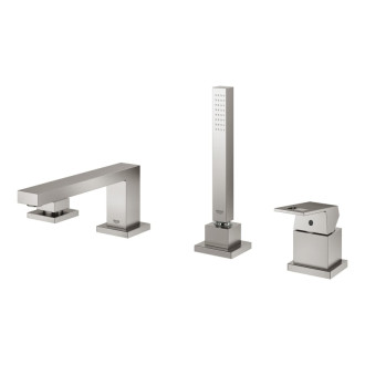 Vaňová batéria Grohe Eurocube so sprchovým setom supersteel 19897DC1