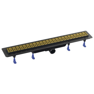 Sprchový žľab Polysan KLAVER 71 cm plast zlatá mat 73721GB