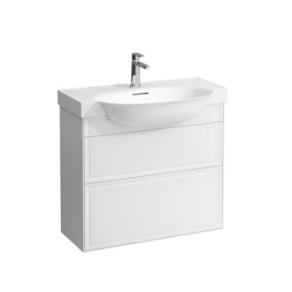 Kúpeľňová skrinka pod umývadlo Laufen The New Classic 77,5x67,5x31,5 cm biela lesk H4060420856311