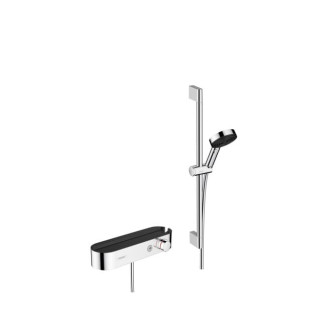 Sprchový set Hansgrohe Pulsify Select na stenu s termostatickou batériou chróm 24260000