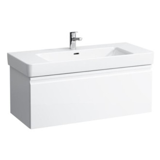 Kúpeľňová skrinka pod umývadlo Laufen Pro S 101x45x39 cm biela lesk H4835520964751