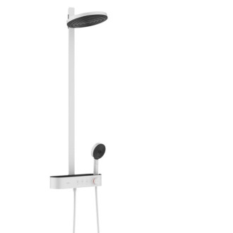Sprchový systém Hansgrohe Pulsify na stenu s termostatickou batériou matná biela 24240700