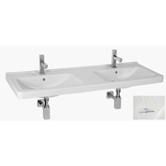 Umývadlo Jika Cubito 130x48,5 cm dva otvory pre batériu H8144201001041