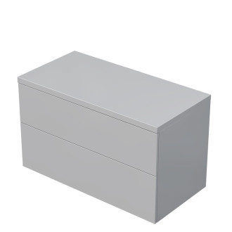 Kúpeľňová skrinka pod umývadlo na dosku Naturel Ratio 100x59,6x50 cm šedá lesk ND1002Z56PU.A2736