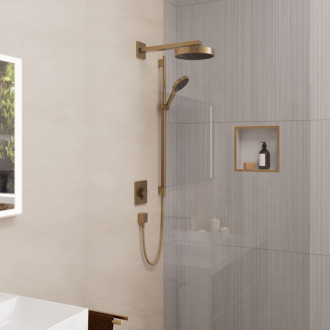 Sprchový set Hansgrohe Rainfinity na stenu kartáčovaný bronz 28743140