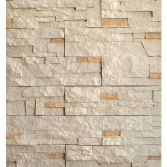Obklad Vaspo kameň lámaný béžová 10,7x36 cm reliéfny V53003