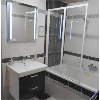 Vaňová zástena Ravak Supernova 140x105 cm biela 796M0100Z1