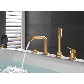 Vaňová batéria Grohe Essence New s vaňovým setom Brushed Cool Sunrise 19578GN1