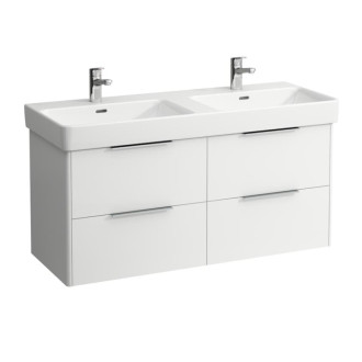 Kúpeľňová skrinka pod umývadlo Laufen Base 116x53x44 cm biela lesk H4024941102611