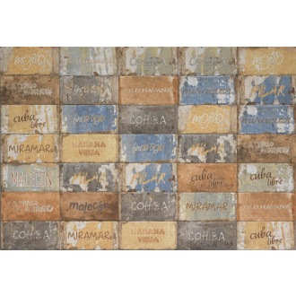 Dlažba Cir Havana cuba libre mix 10x20 cm mat HAV12CLM
