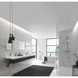Sprchový systém Grohe Euphoria SmartControl na stenu s termostatickou batériou Hard Graphite 26507A00