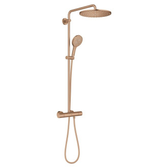 Sprchový systém Grohe Rainshower s termostatickou batériou Brushed Warm Sunset 26836DL0