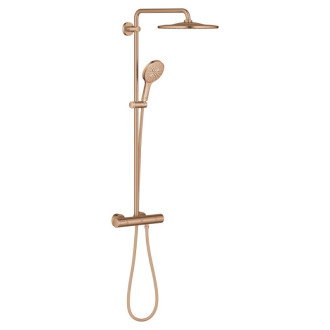 Sprchový systém Grohe Rainshower s termostatickou batériou Brushed Warm Sunset 26836DL0