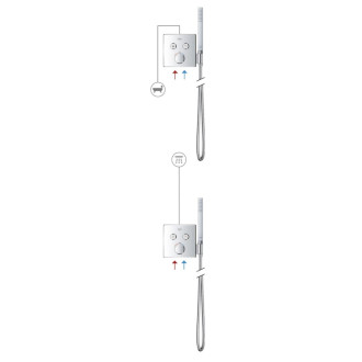 Termostat Grohe Smart Control s termostatickou batériou chróm 29120000