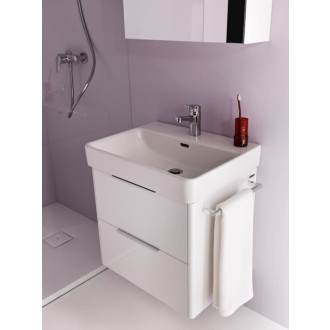 Kúpeľňová skrinka pod umývadlo Laufen Base 57x53x44 cm svetlý brest H4022321102621