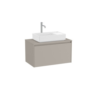 Kúpeľňová skrinka pod umývadlo Roca Ona 79,4x44,3x45,7 cm piesková mat ONADESK801ZPM