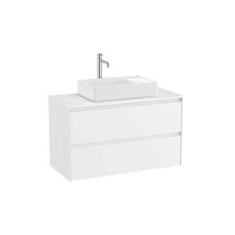 Kúpeľňová skrinka pod umývadlo Roca ONA 99,4x58,3x45,7 cm biela mat ONADESK1002ZBM