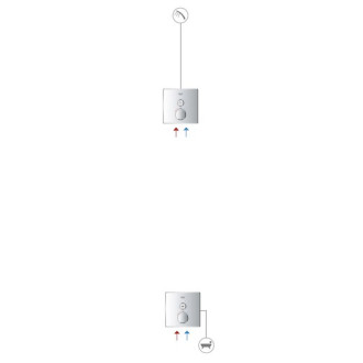 Termostat Grohe Smart Control bez podomietkového telesa chróm 29147000