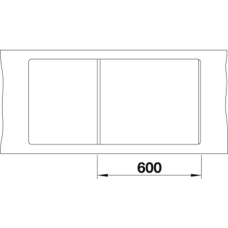 Blanco METRA XL 6 SF 519151 drez s odkvapom, obojstranný aluminium drez do roviny