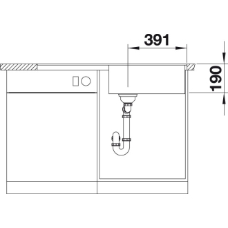 Blanco METRA XL 6 SF 519151 drez s odkvapom, obojstranný aluminium drez do roviny