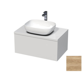 Kúpeľňová skrinka pod umývadlo na dosku Naturel Ratio 80x39,6x50 cm dub Nebraska prírodná ND801Z36PU.31