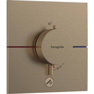 Sprchová batéria Hansgrohe ShowerSelect Comfort E bez podomietkového telesa kartáčovaný bronz 15575140