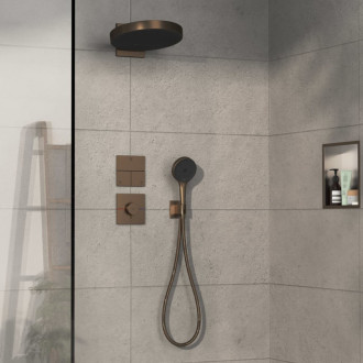 Sprchová batéria Hansgrohe ShowerSelect Comfort E bez podomietkového telesa kartáčovaný bronz 15575140