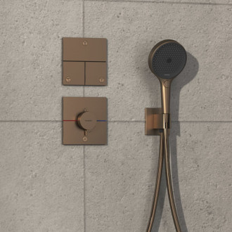 Sprchová batéria Hansgrohe ShowerSelect Comfort E bez podomietkového telesa kartáčovaný bronz 15575140