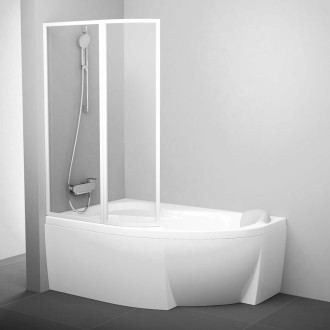 Vaňová zástena Ravak Supernova 160x160 cm biela 76L90100Z1