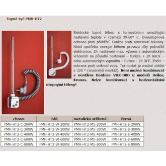 Vykurovacia tyč PMH s termostatom 400 W MS HT2400MS